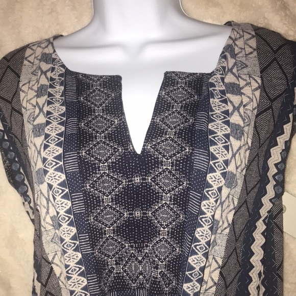 Lucky brand knotted tie shirt top xsmall NWT new - Picture 3 of 8